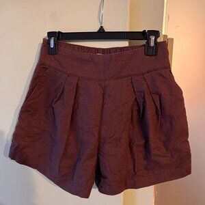 Abercrombie Linen High Waisted Shorts